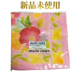 Marie Claire - 未使用　マリクレール　ハンカチ　花柄 ピンク パリ　春　marieclaire