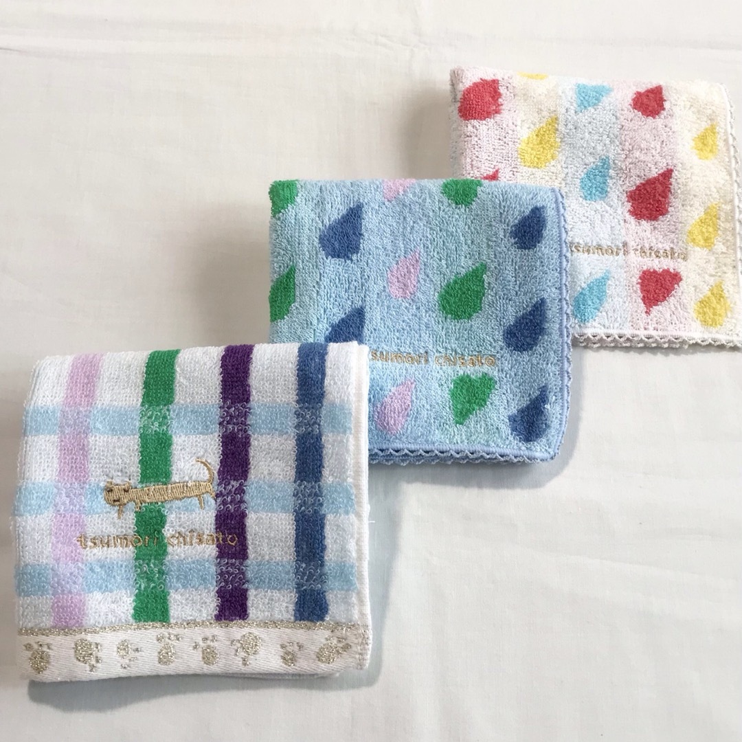 TSUMORI CHISATO(ツモリチサト)のツモリチサト　タオルハンカチ　3枚 レディースのファッション小物(ハンカチ)の商品写真