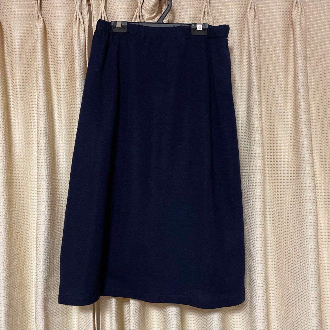 ウエストゴム楽ちんロングスカート レディースのスカート(ロングスカート)の商品写真