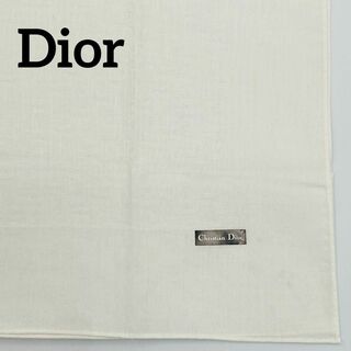 クリスチャンディオール(Christian Dior)の★Christian Dior★ ハンカチ メンズ トロッター 綿 ホワイト(ハンカチ/ポケットチーフ)