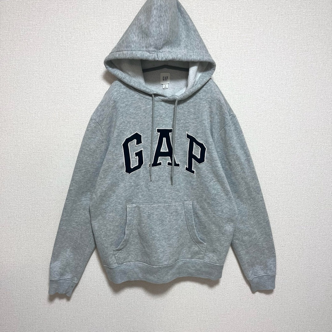 GAP(ギャップ)のGAP ギャップ パーカー フーディ グレー でかロゴ XS メンズのトップス(パーカー)の商品写真