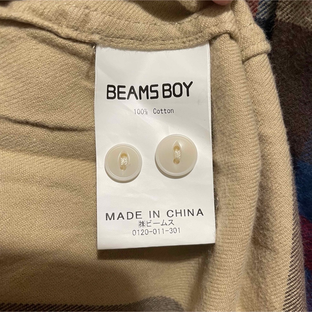 BEAMS BOY(ビームスボーイ)の即購入 OK  BEAMS BOY ビッグタータンワンピース　チェックワンピース レディースのワンピース(ロングワンピース/マキシワンピース)の商品写真