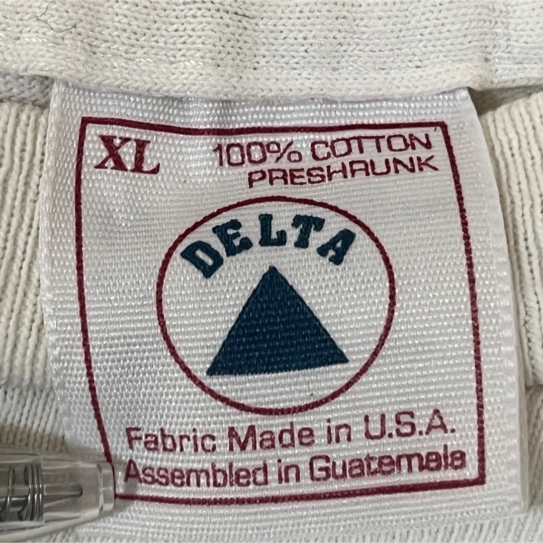 DELTA(デルタ)の【デルタ】USA製半袖Tシャツ　カレッジロゴ　バスケボール　白T　F9 メンズのトップス(Tシャツ/カットソー(半袖/袖なし))の商品写真