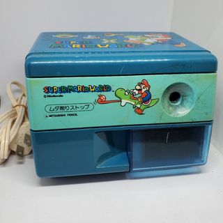 ニンテンドウ(任天堂)のマリオ 鉛筆削り 電動鉛筆削り スーパーマリオワールド 任天堂(鉛筆)