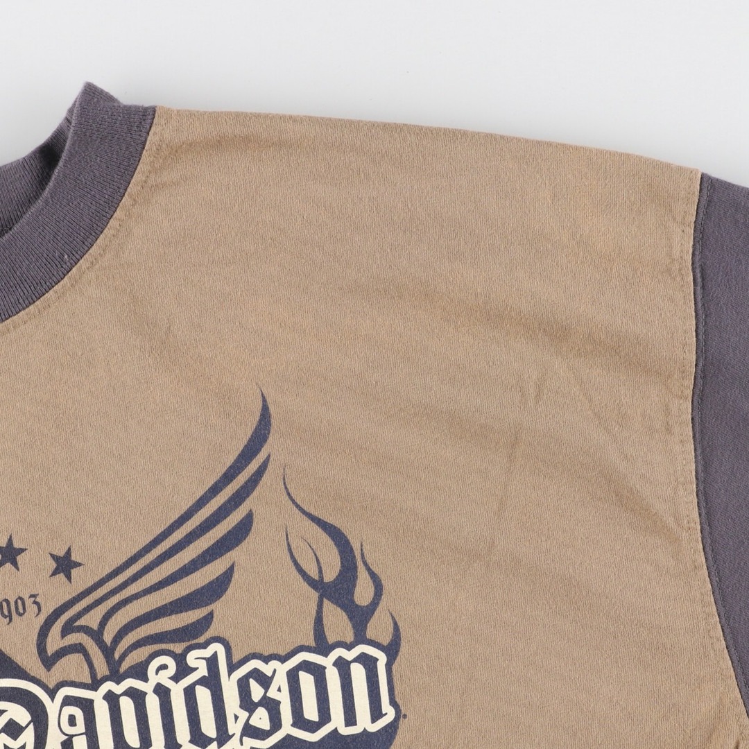 Harley Davidson(ハーレーダビッドソン)の古着 90年代 ハーレーダビッドソン Harley-Davidson ロングTシャツ ロンT USA製 メンズXXL /eaa438384 メンズのトップス(Tシャツ/カットソー(半袖/袖なし))の商品写真