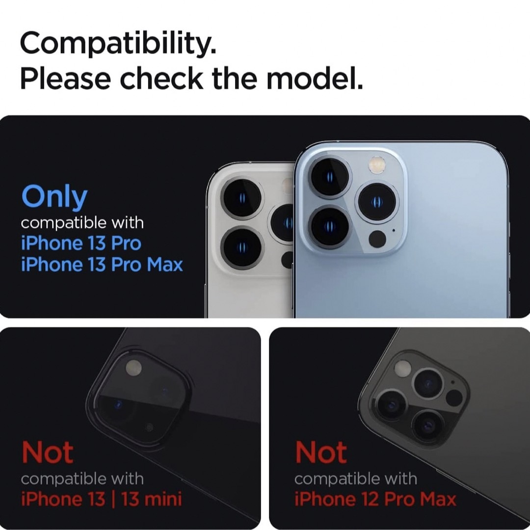 iPhone(アイフォーン)のiPhone 13 Pro iPhone 13 Pro Max カメラフィルム スマホ/家電/カメラのスマホアクセサリー(保護フィルム)の商品写真