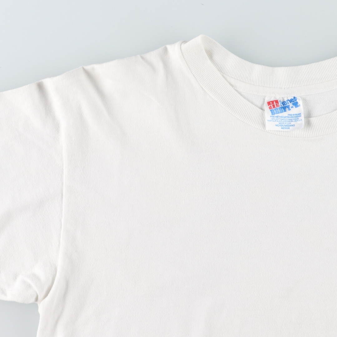 Hanes(ヘインズ)の古着 90年代 ヘインズ Hanes バックプリント 魚柄 アニマルTシャツ USA製 メンズM ヴィンテージ /eaa444200 メンズのトップス(Tシャツ/カットソー(半袖/袖なし))の商品写真