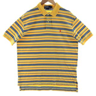 ラルフローレン(Ralph Lauren)の古着 ラルフローレン Ralph Lauren POLO Ralph Lauren 半袖 ボーダー ポロシャツ メンズL /eaa381250(ポロシャツ)