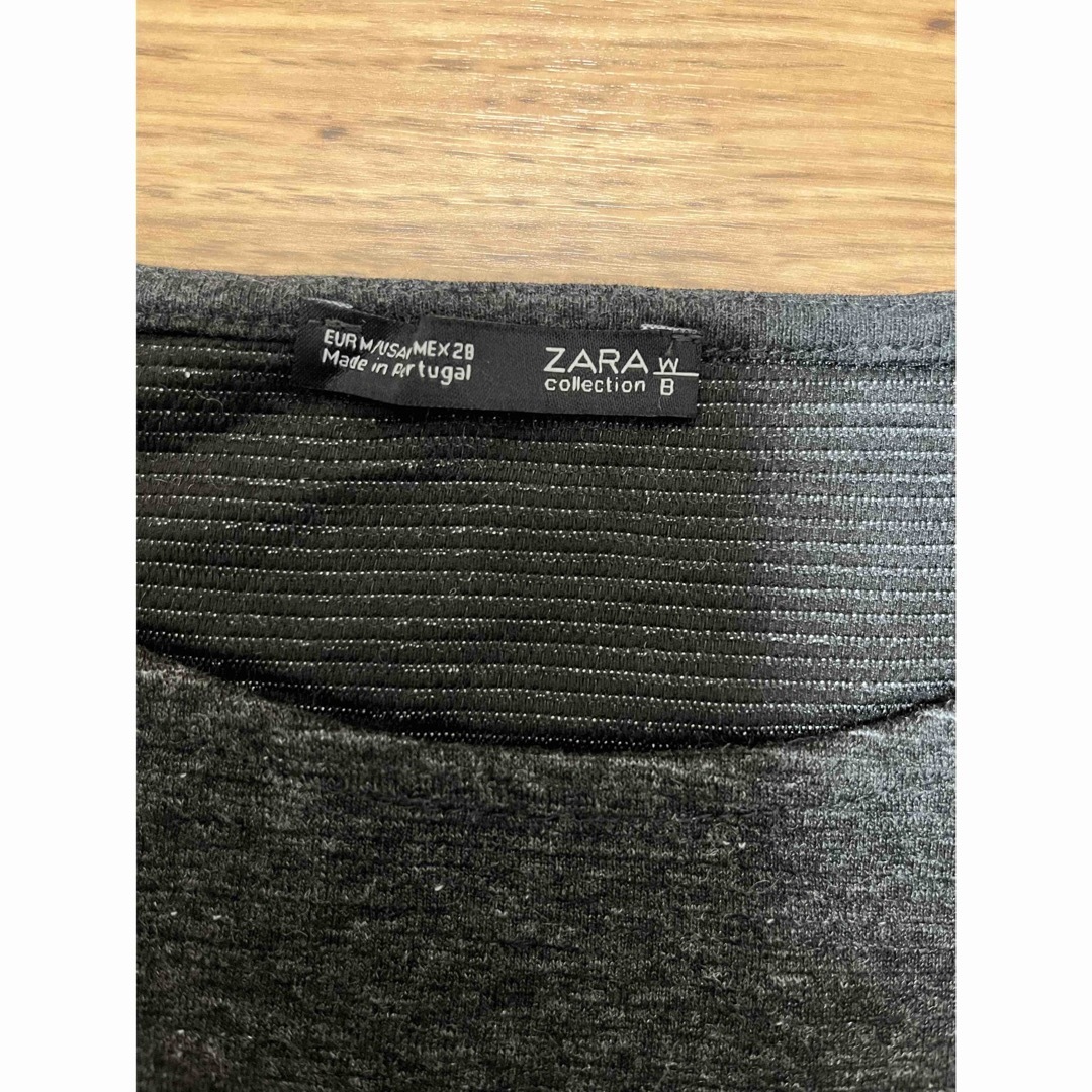 ZARA(ザラ)のZARA フリル袖春トップス　M⭐︎ レディースのトップス(カットソー(長袖/七分))の商品写真