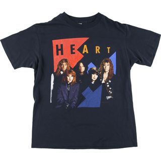 アンビル(Anvil)の古着 80~90年代 アンビル Anvil HEART アルバム BRIGATE WORLD TOUR 1990 ツアー ハート バンドTシャツ バンT USA製 メンズL ヴィンテージ /eaa444225(Tシャツ/カットソー(半袖/袖なし))