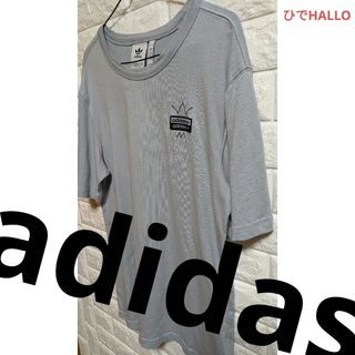 アディダス(adidas)のアディダス　adidas　Tシャツ　バックプリント　メンズ　2L　爽やか(Tシャツ/カットソー(半袖/袖なし))