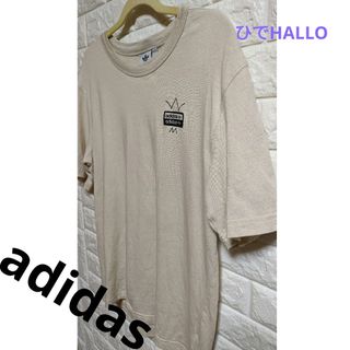 アディダス(adidas)のアディダス　adidas　Tシャツ　バックプリント　メンズ　2L　クリーム(Tシャツ/カットソー(半袖/袖なし))