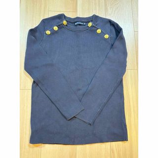 プチバトー(PETIT BATEAU)のプチバトー PETIT BEATEAU おしゃれな紺のトップス(カットソー(長袖/七分))