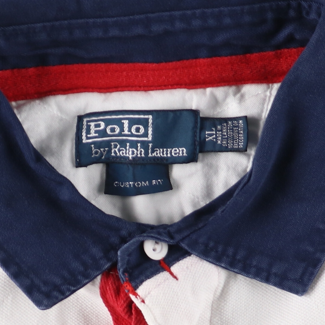 Ralph Lauren(ラルフローレン)の古着 ラルフローレン Ralph Lauren POLO by Ralph Lauren CUSTOM FIT ビッグポニー 半袖 ラガーシャツ メンズXL /eaa444248 メンズのトップス(ポロシャツ)の商品写真