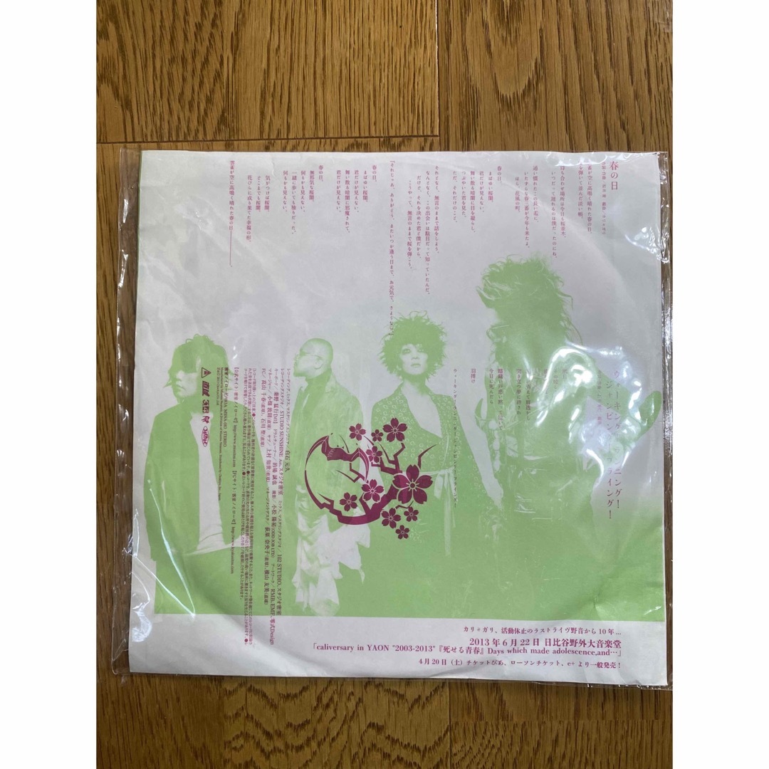 cali≠gari カリガリ　春の日　7inchレコード　タワレコ限定盤 エンタメ/ホビーのCD(ポップス/ロック(邦楽))の商品写真