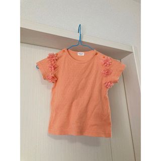 キッズズー(kid’s zoo)のキッズズー　90センチ　半袖シャツ　花　モチーフ(Tシャツ/カットソー)