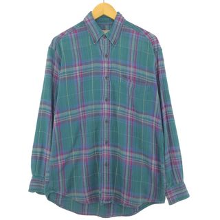 古着 ウールリッチ WOOLRICH 長袖 ボタンダウン フランネルチェックシャツ メンズM /eaa444329