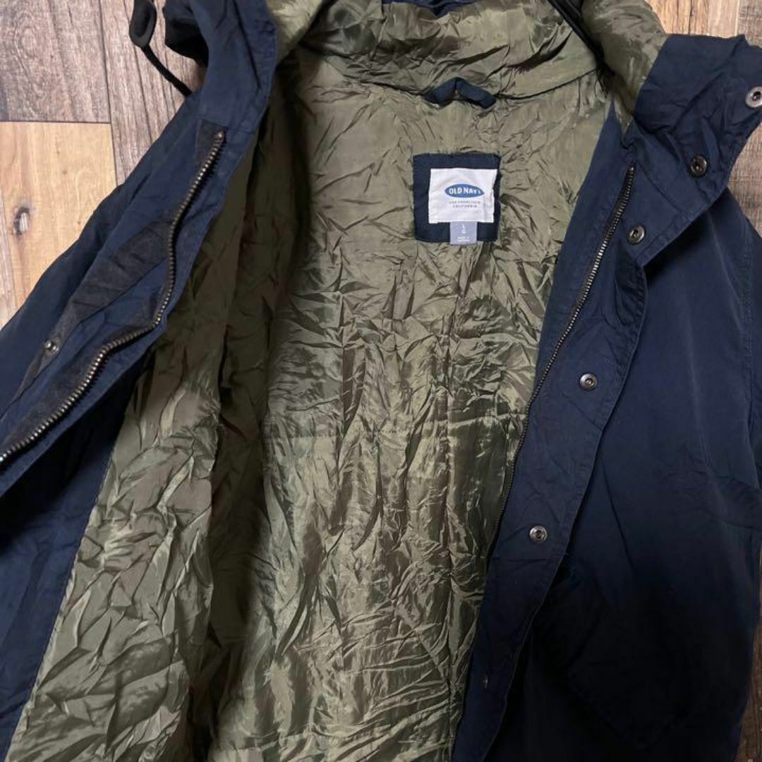 Old Navy(オールドネイビー)のオールドネイビー メンズ ブルゾン L ネイビー 古着 90s 長袖 ジャケット メンズのジャケット/アウター(ブルゾン)の商品写真