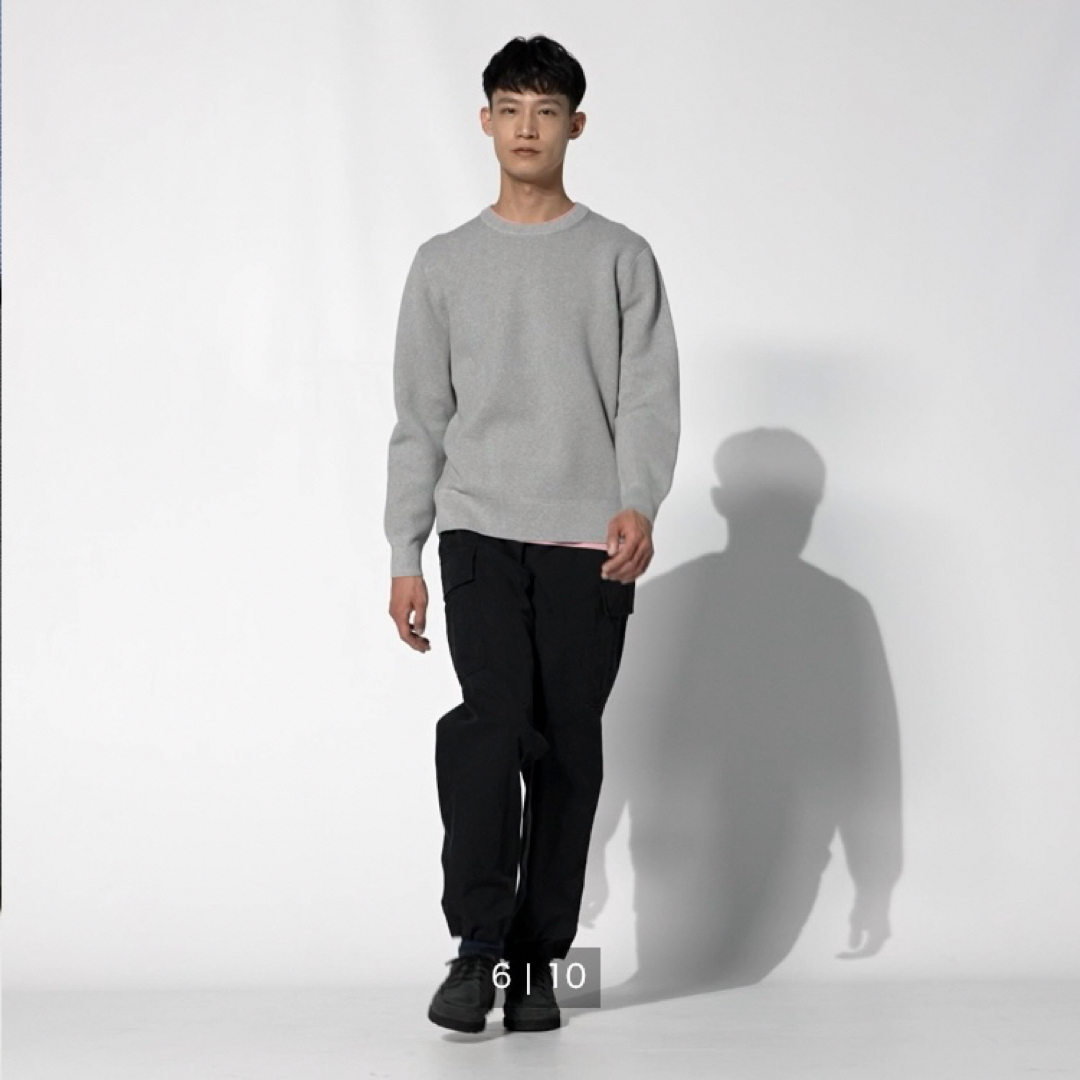 UNIQLO(ユニクロ)のUNIQLO ウォッシャブルストレッチミラノリブクルーネックセーター メンズのトップス(ニット/セーター)の商品写真