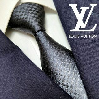 LOUIS VUITTON - ルイヴィトン ネクタイ マイクロダミエ モノグラム ハイブランド 高級 光沢感