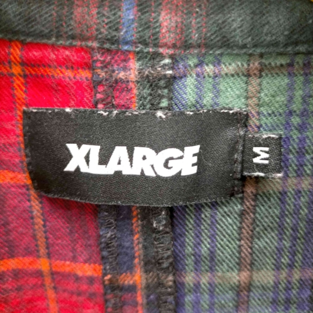 XLARGE(エクストララージ)のX-LARGE(エクストララージ) L/S チェック柄パッチワークシャツ メンズ メンズのトップス(その他)の商品写真