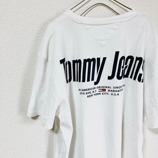 トミージーンズ(TOMMY JEANS)のTOMMY JEANS トミージーンズ バックプリントXLサイズ  メンズ 白(Tシャツ/カットソー(半袖/袖なし))