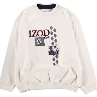 古着 IZOD ロゴスウェットシャツ トレーナー メンズXL /eaa436080(スウェット)