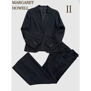 マーガレットハウエル(MARGARET HOWELL)の極美品☆MARGARET HOWELL スーツ　セットアップ　フォーマル　黒　Ⅱ(スーツ)