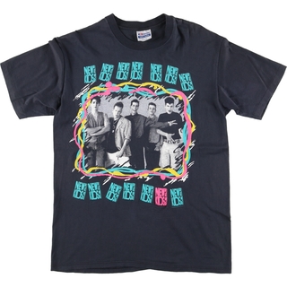 ヘインズ(Hanes)の古着 80年代 ヘインズ Hanes NEW KIDS ON THE BLOCK ニューキッズオンザブロック バンドTシャツ バンT USA製 メンズL ヴィンテージ /eaa440856(Tシャツ/カットソー(半袖/袖なし))