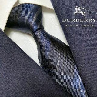 バーバリーブラックレーベル(BURBERRY BLACK LABEL)のバーバリーブラックレーベル ネクタイ ノバチェック ハイブランド 高級 光沢感(ネクタイ)