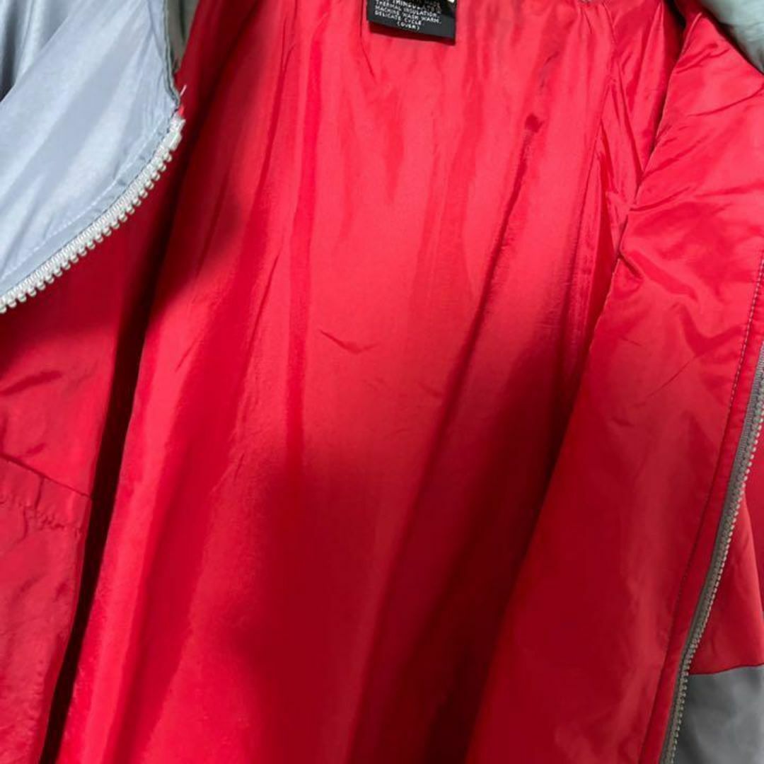 ブルゾン グレー メンズ M 刺繍 USA古着 90s 長袖 ジャケット メンズのジャケット/アウター(ブルゾン)の商品写真