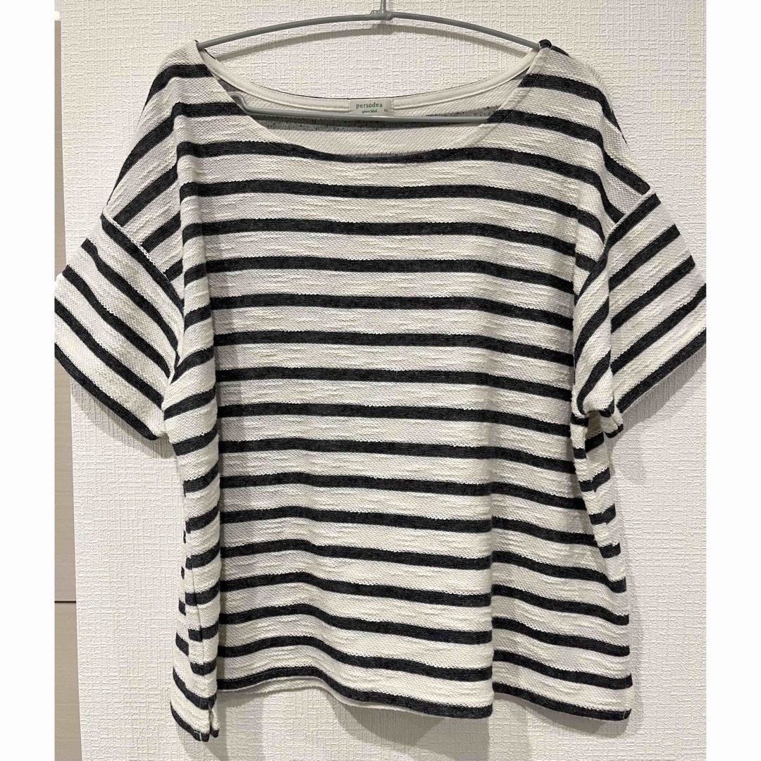 レディース 半袖 Tシャツ ボーダー カットソー メンズのトップス(Tシャツ/カットソー(半袖/袖なし))の商品写真