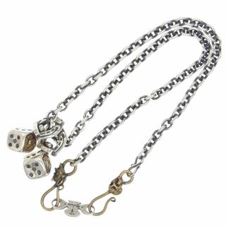 galcia - GALCIA ガルシア ネックレス × GANGSTERVILLE DICE NECKLESS SILVER BRASS ギャングスタービル ダイヤ ダイス ホースシュー チェーン ネックレス シルバー系【中古】