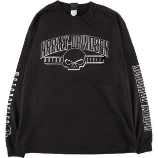 ハーレーダビッドソン(Harley Davidson)の古着 ハーレーダビッドソン Harley-Davidson ロングTシャツ ロンT メンズXXL /eaa438388(Tシャツ/カットソー(半袖/袖なし))