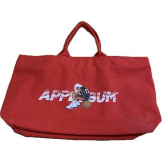 アップルバム(APPLEBUM)の【Applebum】 Canvas Zip Totebag Red 《中古品》(トートバッグ)