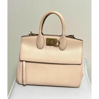 Salvatore Ferragamo - SALVATORE FERRAGAMO STUDIO BOX BAG ピンク