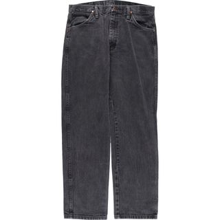 ラングラー(Wrangler)の古着 ラングラー Wrangler ブラックデニム ストレートデニムパンツ メンズw34 /eaa433408(デニム/ジーンズ)