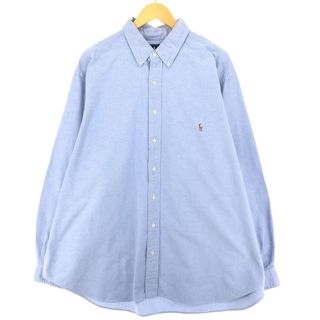 ラルフローレン(Ralph Lauren)の古着 ラルフローレン Ralph Lauren CLASSIC FIT クラシックフィット オックスフォード 長袖 ボタンダウンシャツ メンズXXL /eaa444304(シャツ)