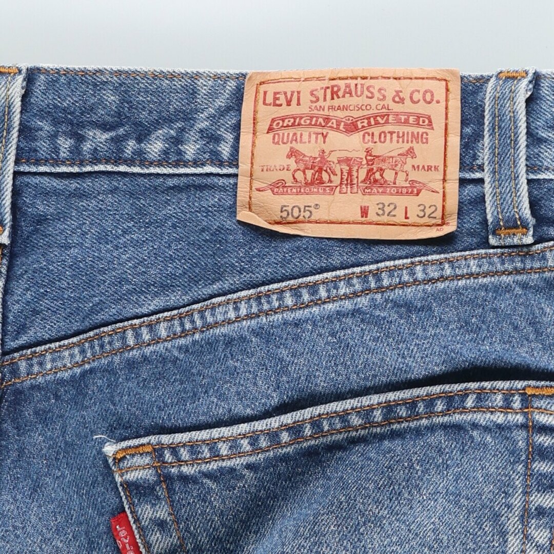 Levi's(リーバイス)の古着 リーバイス Levi's 505 REGULAR FIT テーパードデニムパンツ メンズw33 /eaa444401 メンズのパンツ(デニム/ジーンズ)の商品写真