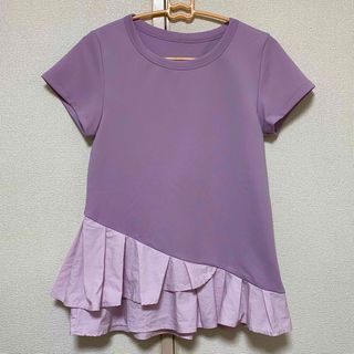 フリルペプラムトップス　Tシャツ