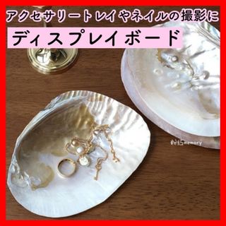 大人気★ディスプレイプレート 展示 ネイル 撮影背景 アクセサリー 貝殻 シェル(ネイル用品)