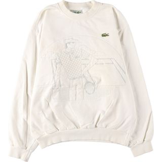 ラコステ(LACOSTE)の古着 80年代 ラコステ LACOSTE CHEMISE フレンチラコステ スウェットシャツ トレーナー フランス製 4 メンズM ヴィンテージ /eaa440604(スウェット)