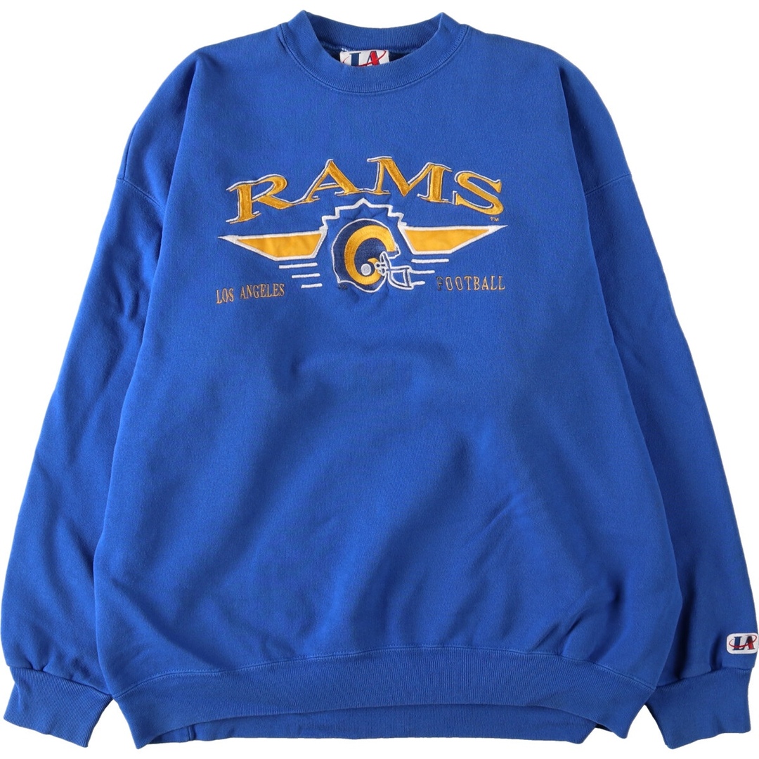 古着 90年代 LOGOATHLETIC NFL LOS ANGELS RAMS スウェットシャツ トレーナー USA製 メンズXL ヴィンテージ /eaa440607 メンズのトップス(スウェット)の商品写真