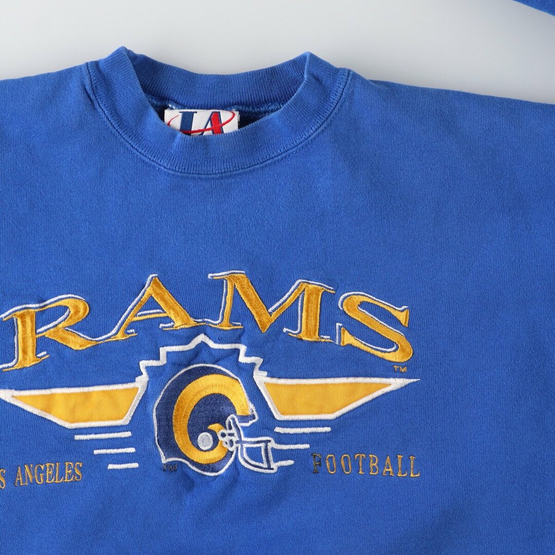 古着 90年代 LOGOATHLETIC NFL LOS ANGELS RAMS スウェットシャツ トレーナー USA製 メンズXL ヴィンテージ /eaa440607 メンズのトップス(スウェット)の商品写真