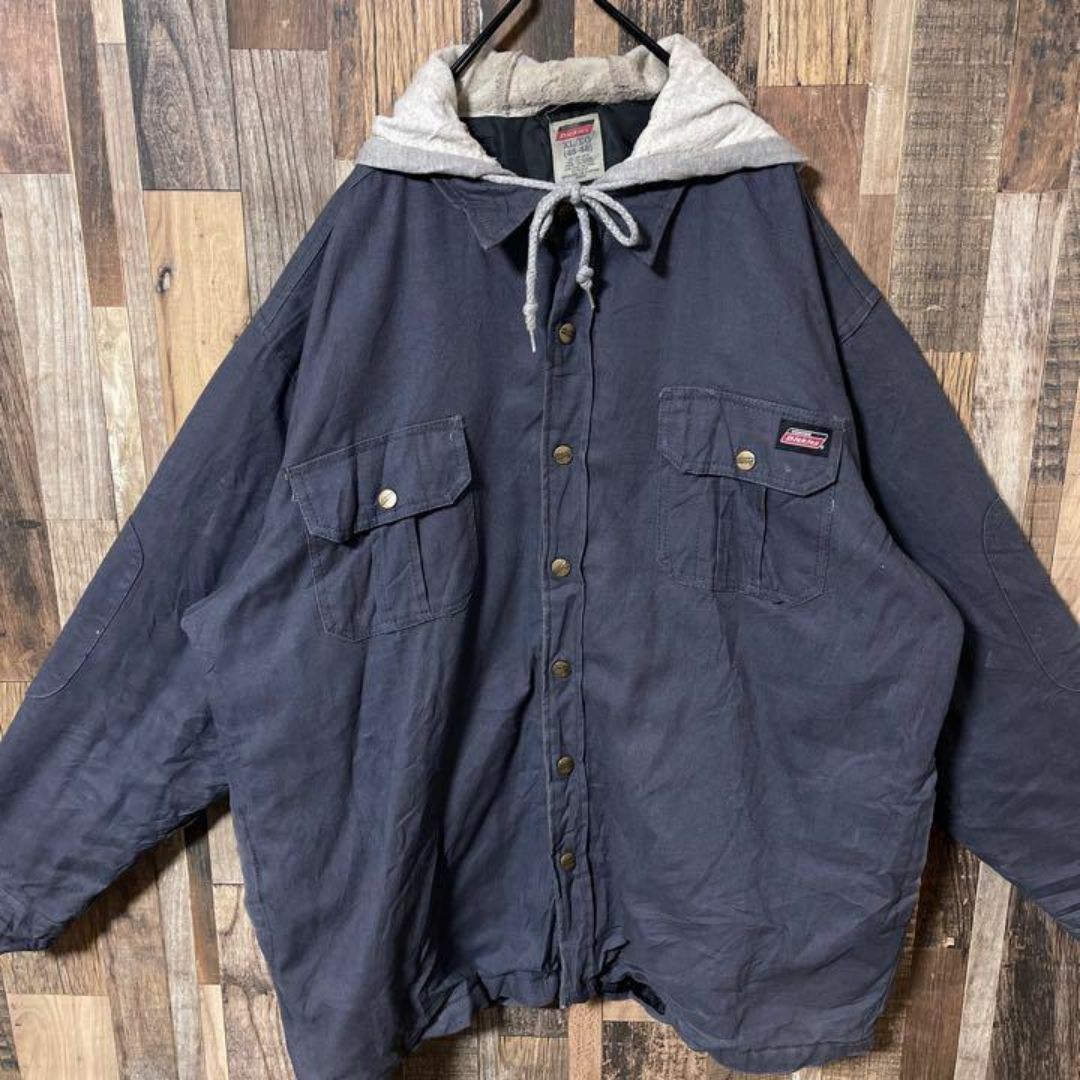 Dickies(ディッキーズ)のディッキーズ メンズ ロゴ ブルゾン グレー XL USA古着 長袖 ジャケット メンズのジャケット/アウター(ブルゾン)の商品写真