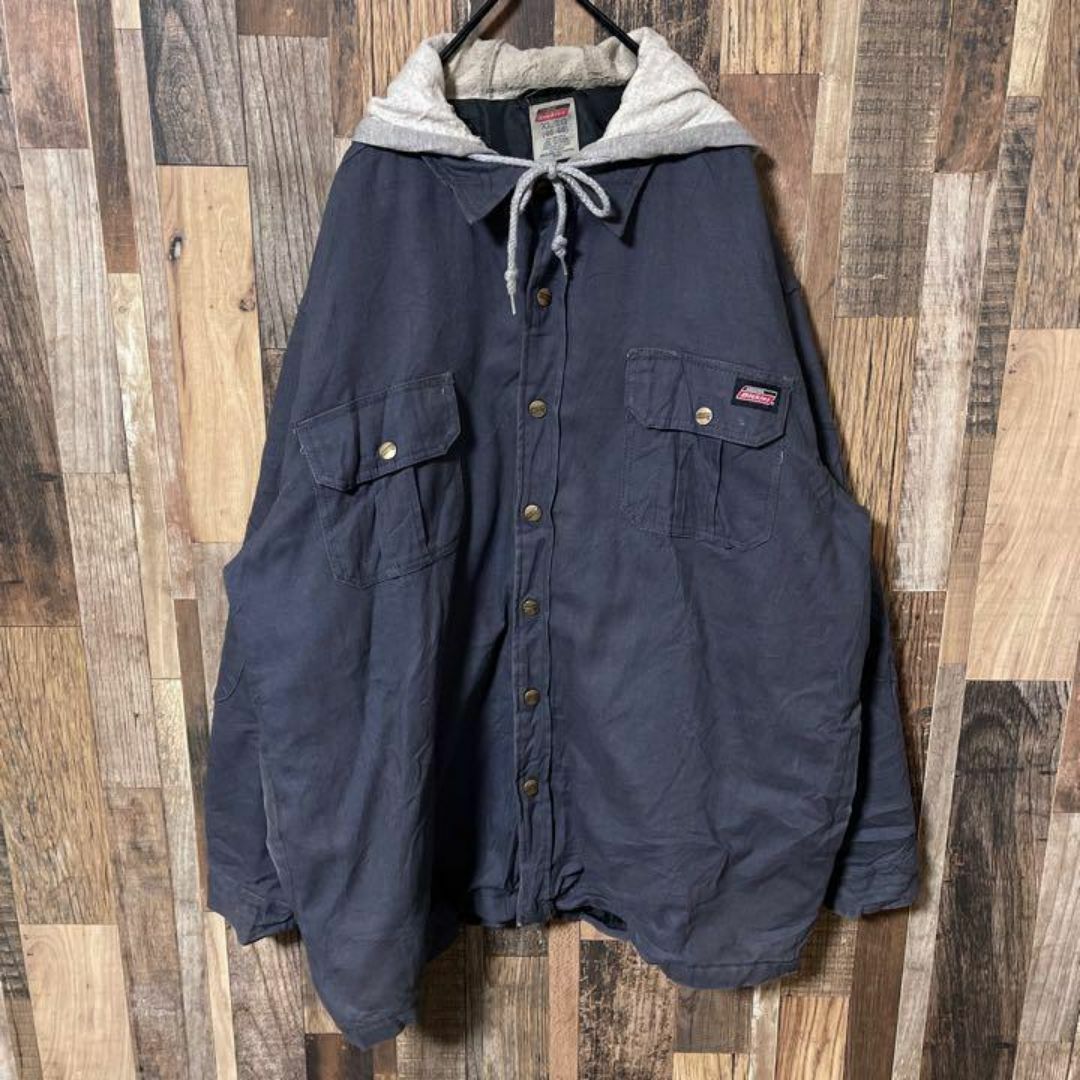 Dickies(ディッキーズ)のディッキーズ メンズ ロゴ ブルゾン グレー XL USA古着 長袖 ジャケット メンズのジャケット/アウター(ブルゾン)の商品写真