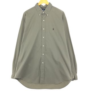 ラルフローレン(Ralph Lauren)の古着 ラルフローレン Ralph Lauren BLAKE 長袖 ボタンダウンシャツ メンズXL /eaa444311(シャツ)