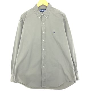 ラルフローレン(Ralph Lauren)の古着 ラルフローレン Ralph Lauren BLAKE 長袖 ボタンダウンシャツ メンズL /eaa444315(シャツ)