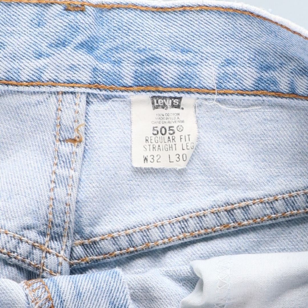 Levi's(リーバイス)の古着 00年代 リーバイス Levi's 505 REGULAR FIT STRAIGHT LEG テーパードデニムパンツ USA製 メンズw32 /eaa424632 メンズのパンツ(デニム/ジーンズ)の商品写真