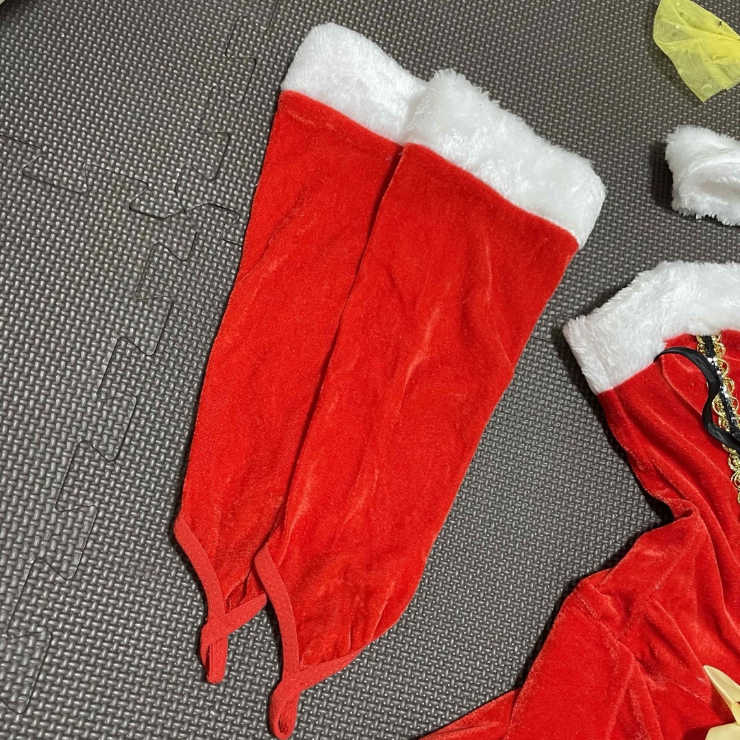 クリスマス サンタ コスプレ ドレス 5点セット エンタメ/ホビーのコスプレ(衣装)の商品写真